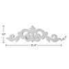 Rustic Wood Scroll Wall Decor, 35x10 Over The Door Decor