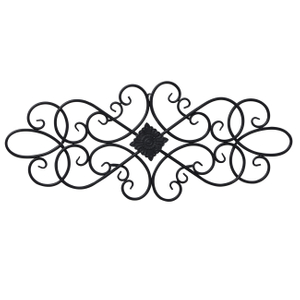 Black Wrought Iron Wall Decor 32" x 13"
