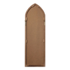 Farmhouse Wood Frame Arched Window Mirror 12 x 38 inches