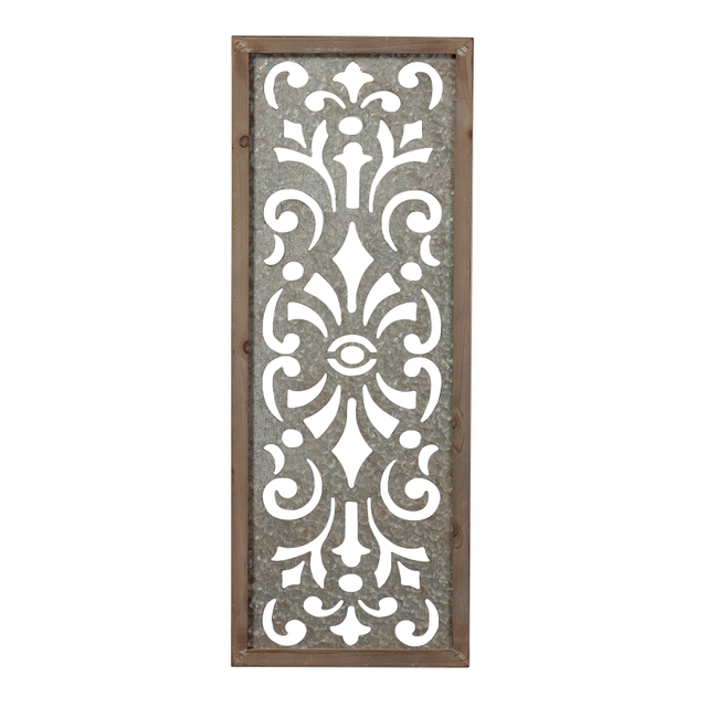 Farmhouse Galvanized Wall Decor, 12" x 32", 1 Piece