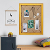 21x27 Large Farmhouse Burlap Pin Board, Wood Framed Bulletin Board