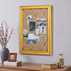 21x27 Large Farmhouse Burlap Pin Board, Wood Framed Bulletin Board