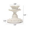 White Candle Stick Holder Vintage