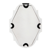  Distressed White Small Vintage Oval Mirrors for Wall Decor 11 inch