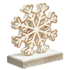 Farmhouse Snowflake Decorations for Tabletop 8 Inch