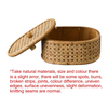 Rattan Decorative Box with Lid, Small Oval Box for Storage