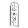 Farmhouse White Wood and Metal Wall Decor 32 X 13 Inches