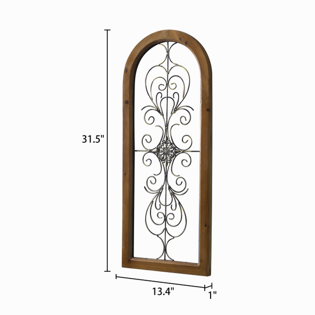 Vintage Metal Wall Art for Living Room 13 X 32 Inches