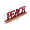 Rustic Peace Sign Decor for Tabletop 15 inches