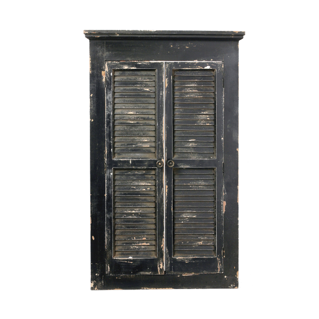Farmhouse Black Window Shutters Mirror Wall Decor 24 x 40 Inches