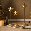 Christmas Standing Gold Star Set of 3, Metal Farmhouse Star Sign