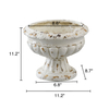  Vintage Large Pedestal Vase, 11 Inches Tall, Handmade Shabby Chic