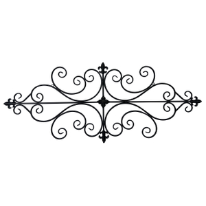 Wrought Iron Wall Decor 45" x 18"