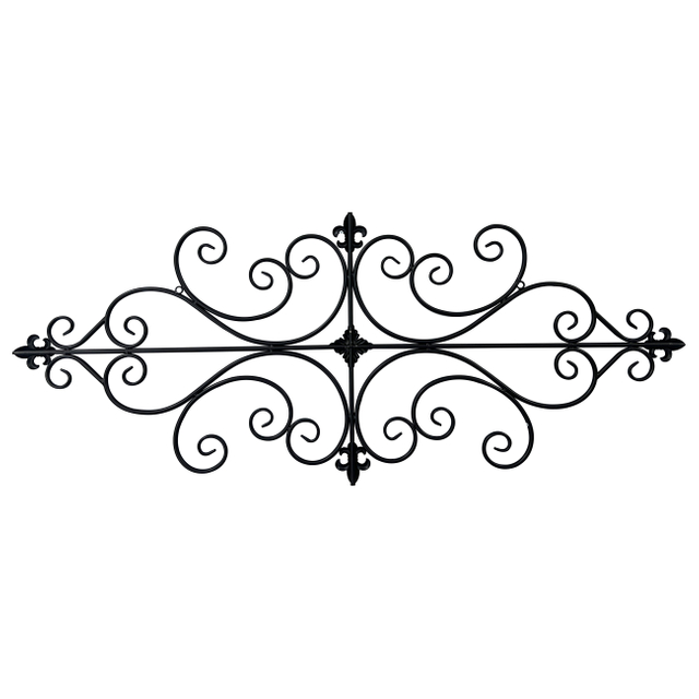 Wrought Iron Wall Decor 45" x 18"