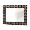 Vintage Wall Mirror, Gold & Black, 30 X 24 Inch, Rectangle