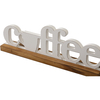 Rustic Coffee Signs for Coffee Station 15 Inches, Distressed White