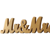 Vintage Gold Mr & Mrs Sign for Wedding Table 14 Inches