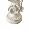 Vintage Wood Sculptures Home Decor 13 in, Distressed Finish White