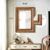 Rattan Braided Wood Frame Wall Mirror