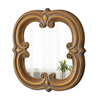 Small Vintage Gold Mirrors for Wall Decor 12 Inch, Horizontal or Vertical