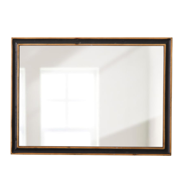 Farmhouse Black Bathroom Mirror 30 X 22 Inch, Rectangle