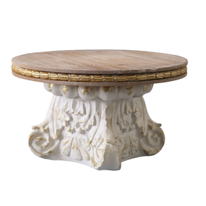 French Vintage Resin Display Stand, Cake Pedestal Stand Riser