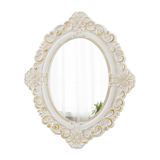 Vintage Oval Mirrors for Wall 26 X 30 Inch, Horizontal or Vertical