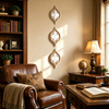 Antique Small Tear Drop Mirror Wall Decor 8 x 13 inch, Set of 3