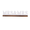Rustic Mrs and Mrs Wedding Decor Sign for Table 16 Inch