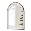 Rustic Wooden Arched Mirrors for Wall 24 X 36 Inch, White