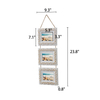 3x5 Vintage Collage Picture Frames for Wall, Distressed White