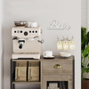 Rustic Coffee Bar Signs for Home Bar 9 Inch, Distressed White