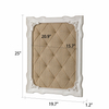 Rustic Framed Bulletin Board, Fabric Pin Boards for Walls 25" × 19.7"