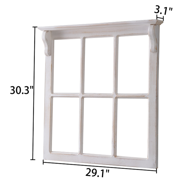 Farmhouse Window Frames Wall Decor 29 X 30 Inch