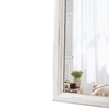 Rustic Arched Long Mirrors for Wall 35 X 12 Inch, Distressed White