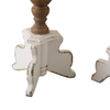 Floor Candle Holders Set of 2, Handmade Distressed, 19"/16" Tall