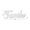 Rustic Wooden Family Signs for Home Decor 15", Distressed White