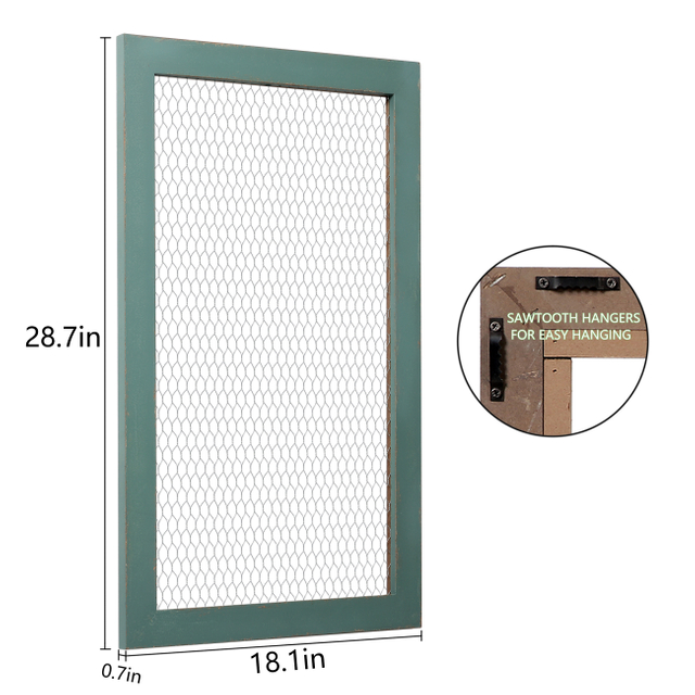18 × 29" Chicken Wire Frame Large Bulletin Board, Hanging Jewelry Organize