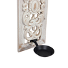Openwork Carving Wall Candle Sconces Set of Two, Handmade Distressed