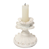 White Candle Stick Holder Vintage