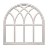 Farmhouse Large White Arched Window Frame Wall Decor 32 Inch Tall