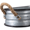 Small Oval Galvanized Planters Galvanized Bucket Set of 2