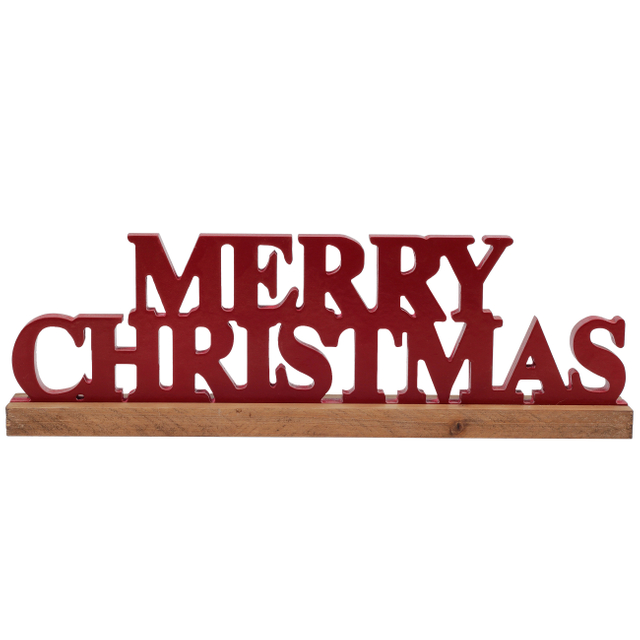 Rustic Red Merry Christmas Signs for Home Decor 16 Inches