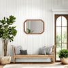 Farmhouse Rustic Bathroom Mirrors for Wall Decor 17 X 24 Inch with Wood Frame