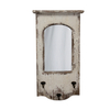 Farmhouse Entry Way Mirrors for Wall with 3 Metal Hooks