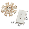 Farmhouse Snowflake Decorations for Tabletop 8 Inch