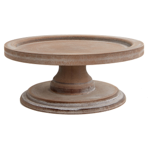 Round Wood Cake Stand, Farmhouse Risers for Display Decorative