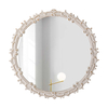 Wall Mirror, 24"Round White 
