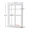 Rustic Window Mirrors with Shelf for Wall Decor 16 X 23 Inch