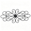 Black Wrought Iron Wall Decor 32" x 13"